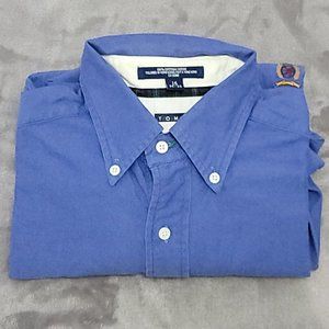 Vintage Mens Tommy Hilfiger Long Sleeve Casual Button 15